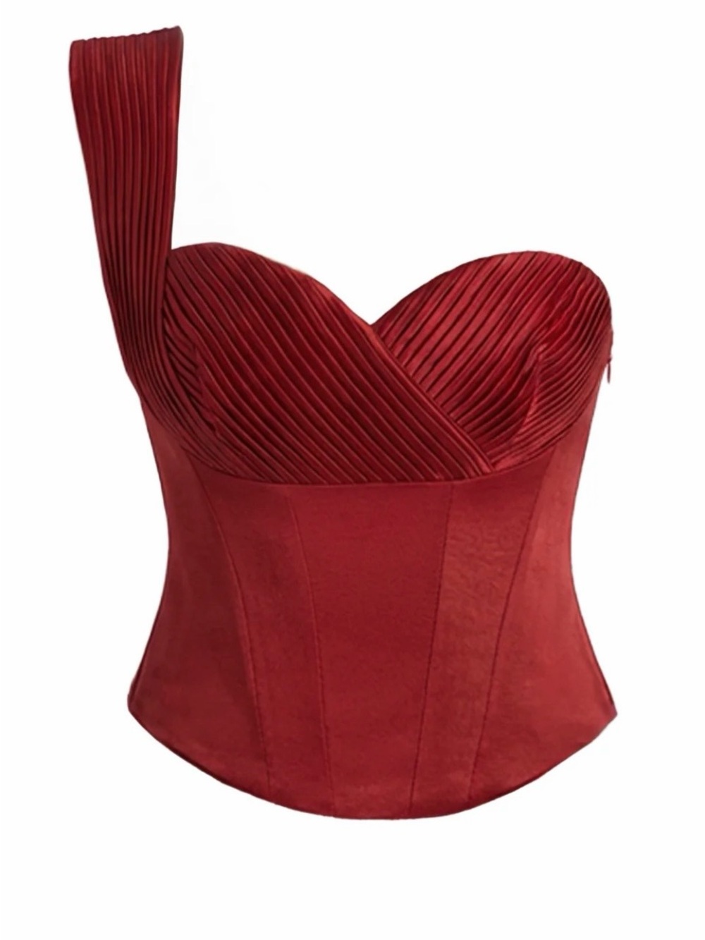 Red Love Song Satin Top
